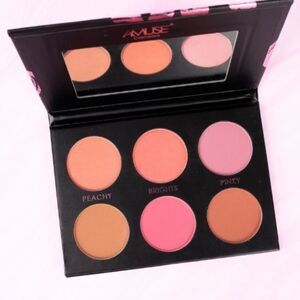 New Factory Sealed Amuse Glow Up Blush Palette 6 Shades